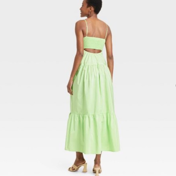 WOMEN'S SIZE M SUNDRESS SMOCKED TIERED MAXI DRESS-A NEW DAY - Picture 5 of 8